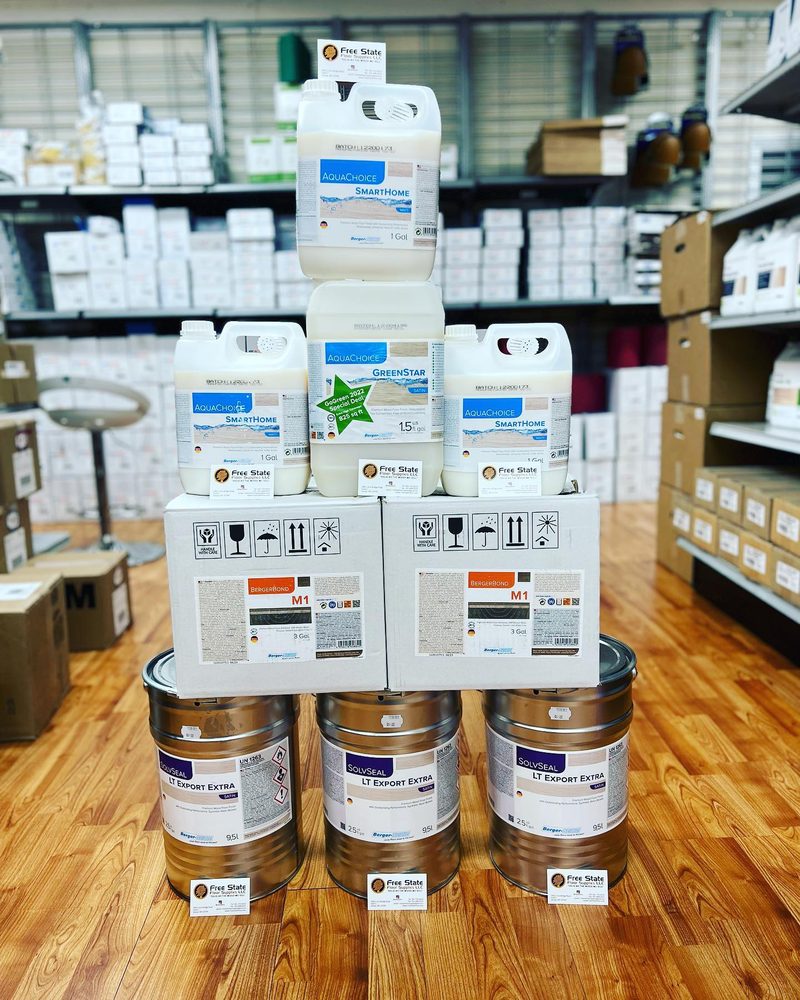 Bona finishing products display