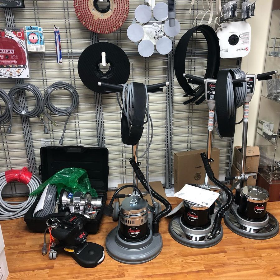 Professional floor sanding equipment